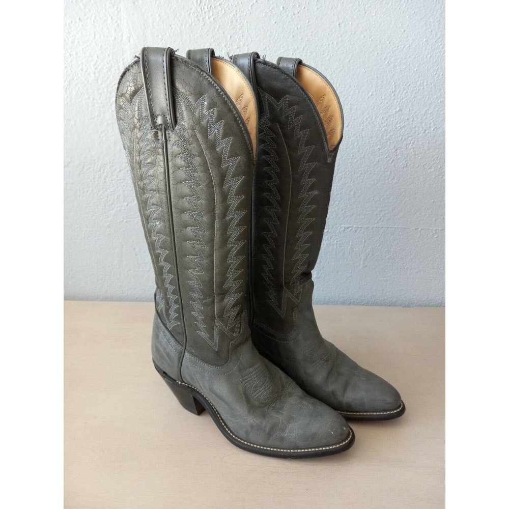 Laredo Western Cowgirl Boots Womens Size 5.5 M Gray Blue